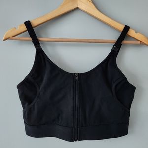 NWOT Black Zipper Pumping Bra - Momcozy - Size M